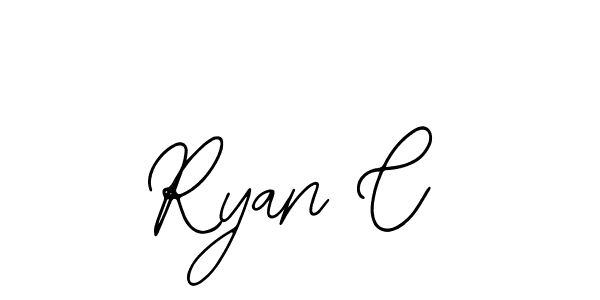 Use a signature maker to create a handwritten signature online. With this signature software, you can design (Bearetta-2O07w) your own signature for name Ryan C. Ryan C signature style 12 images and pictures png