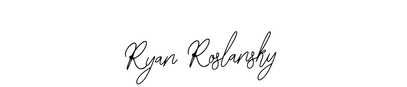 if you are searching for the best signature style for your name Ryan Roslansky. so please give up your signature search. here we have designed multiple signature styles  using Bearetta-2O07w. Ryan Roslansky signature style 12 images and pictures png