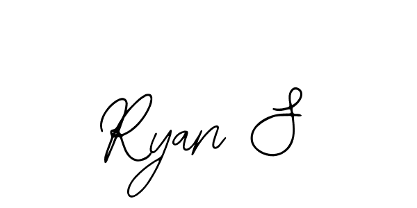 How to make Ryan S name signature. Use Bearetta-2O07w style for creating short signs online. This is the latest handwritten sign. Ryan S signature style 12 images and pictures png