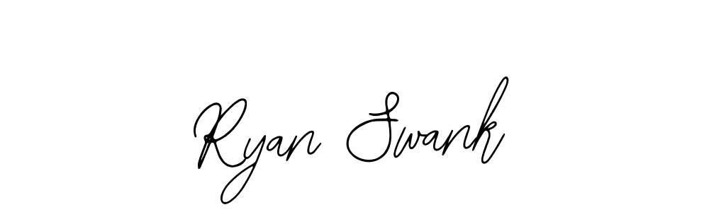 You should practise on your own different ways (Bearetta-2O07w) to write your name (Ryan Swank) in signature. don't let someone else do it for you. Ryan Swank signature style 12 images and pictures png