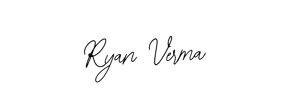 How to Draw Ryan Verma signature style? Bearetta-2O07w is a latest design signature styles for name Ryan Verma. Ryan Verma signature style 12 images and pictures png