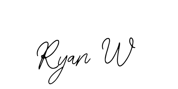 Create a beautiful signature design for name Ryan W. With this signature (Bearetta-2O07w) fonts, you can make a handwritten signature for free. Ryan W signature style 12 images and pictures png