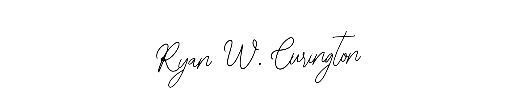 if you are searching for the best signature style for your name Ryan W. Curington. so please give up your signature search. here we have designed multiple signature styles  using Bearetta-2O07w. Ryan W. Curington signature style 12 images and pictures png
