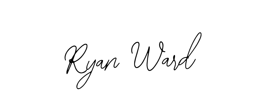 Use a signature maker to create a handwritten signature online. With this signature software, you can design (Bearetta-2O07w) your own signature for name Ryan Ward. Ryan Ward signature style 12 images and pictures png