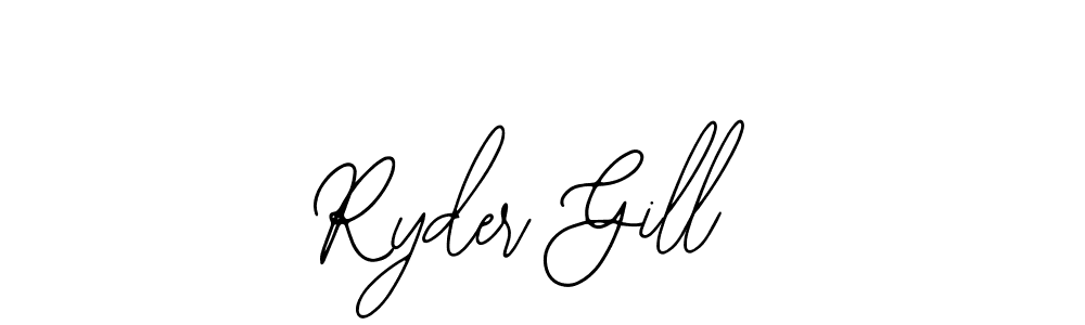 You should practise on your own different ways (Bearetta-2O07w) to write your name (Ryder Gill) in signature. don't let someone else do it for you. Ryder Gill signature style 12 images and pictures png
