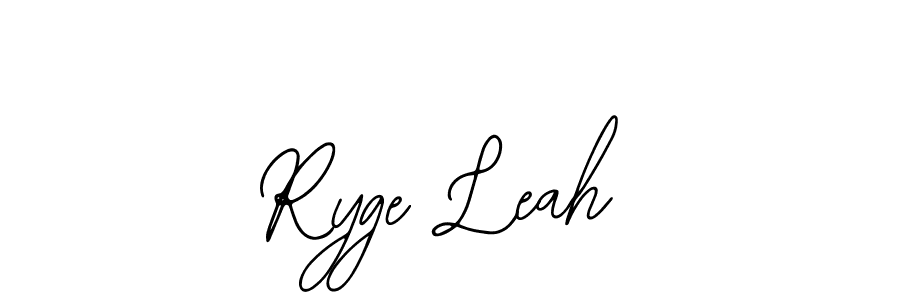 Use a signature maker to create a handwritten signature online. With this signature software, you can design (Bearetta-2O07w) your own signature for name Ryge Leah. Ryge Leah signature style 12 images and pictures png