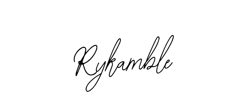 Bearetta-2O07w is a professional signature style that is perfect for those who want to add a touch of class to their signature. It is also a great choice for those who want to make their signature more unique. Get Rykamble name to fancy signature for free. Rykamble signature style 12 images and pictures png