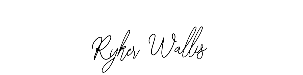 Similarly Bearetta-2O07w is the best handwritten signature design. Signature creator online .You can use it as an online autograph creator for name Ryker Wallis. Ryker Wallis signature style 12 images and pictures png