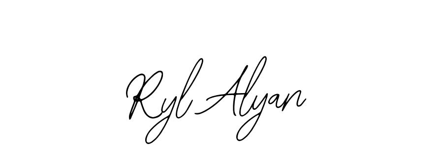 Ryl Alyan stylish signature style. Best Handwritten Sign (Bearetta-2O07w) for my name. Handwritten Signature Collection Ideas for my name Ryl Alyan. Ryl Alyan signature style 12 images and pictures png