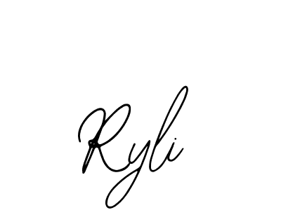 Design your own signature with our free online signature maker. With this signature software, you can create a handwritten (Bearetta-2O07w) signature for name Ryli. Ryli signature style 12 images and pictures png