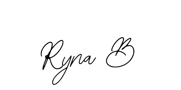 if you are searching for the best signature style for your name Ryna B. so please give up your signature search. here we have designed multiple signature styles  using Bearetta-2O07w. Ryna B signature style 12 images and pictures png