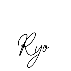 Design your own signature with our free online signature maker. With this signature software, you can create a handwritten (Bearetta-2O07w) signature for name Ryo. Ryo signature style 12 images and pictures png