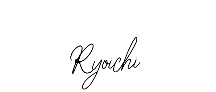 How to make Ryoichi name signature. Use Bearetta-2O07w style for creating short signs online. This is the latest handwritten sign. Ryoichi signature style 12 images and pictures png