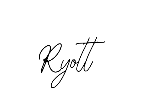 The best way (Bearetta-2O07w) to make a short signature is to pick only two or three words in your name. The name Ryott include a total of six letters. For converting this name. Ryott signature style 12 images and pictures png