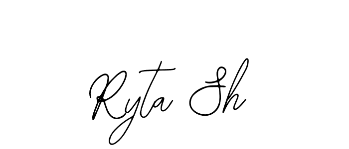 How to Draw Ryta Sh signature style? Bearetta-2O07w is a latest design signature styles for name Ryta Sh. Ryta Sh signature style 12 images and pictures png