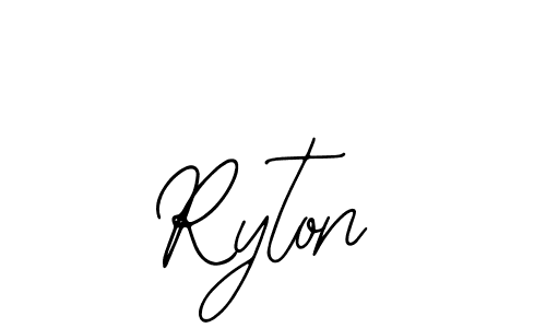 Bearetta-2O07w is a professional signature style that is perfect for those who want to add a touch of class to their signature. It is also a great choice for those who want to make their signature more unique. Get Ryton name to fancy signature for free. Ryton signature style 12 images and pictures png