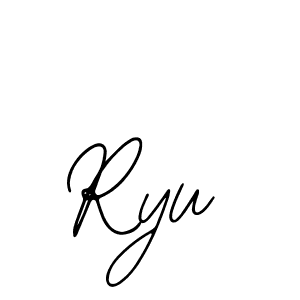 How to make Ryu signature? Bearetta-2O07w is a professional autograph style. Create handwritten signature for Ryu name. Ryu signature style 12 images and pictures png