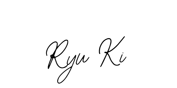 if you are searching for the best signature style for your name Ryu Ki. so please give up your signature search. here we have designed multiple signature styles  using Bearetta-2O07w. Ryu Ki signature style 12 images and pictures png