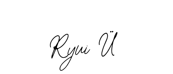 Make a short Ryui Ü signature style. Manage your documents anywhere anytime using Bearetta-2O07w. Create and add eSignatures, submit forms, share and send files easily. Ryui Ü signature style 12 images and pictures png