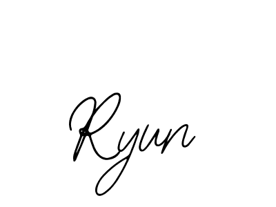 Also You can easily find your signature by using the search form. We will create Ryun name handwritten signature images for you free of cost using Bearetta-2O07w sign style. Ryun signature style 12 images and pictures png