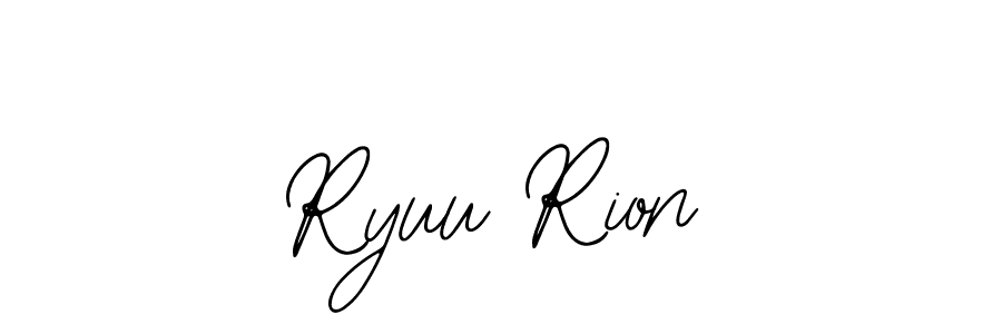 Create a beautiful signature design for name Ryuu Rion. With this signature (Bearetta-2O07w) fonts, you can make a handwritten signature for free. Ryuu Rion signature style 12 images and pictures png