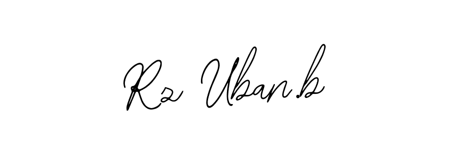 How to make Rz Uban.b name signature. Use Bearetta-2O07w style for creating short signs online. This is the latest handwritten sign. Rz Uban.b signature style 12 images and pictures png