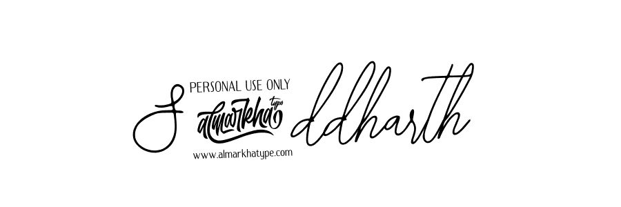 How to make S!ddharth name signature. Use Bearetta-2O07w style for creating short signs online. This is the latest handwritten sign. S!ddharth signature style 12 images and pictures png