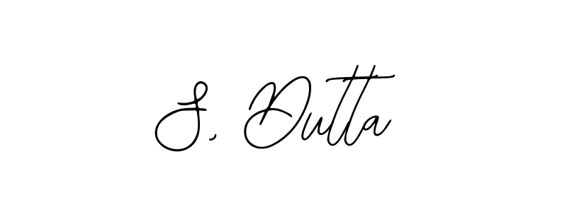 Use a signature maker to create a handwritten signature online. With this signature software, you can design (Bearetta-2O07w) your own signature for name S, Dutta. S, Dutta signature style 12 images and pictures png