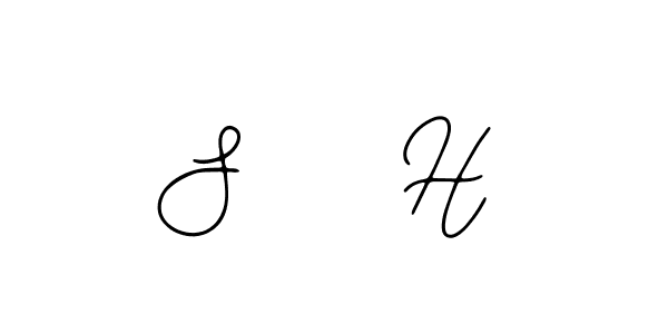 How to make S    H signature? Bearetta-2O07w is a professional autograph style. Create handwritten signature for S    H name. S    H signature style 12 images and pictures png