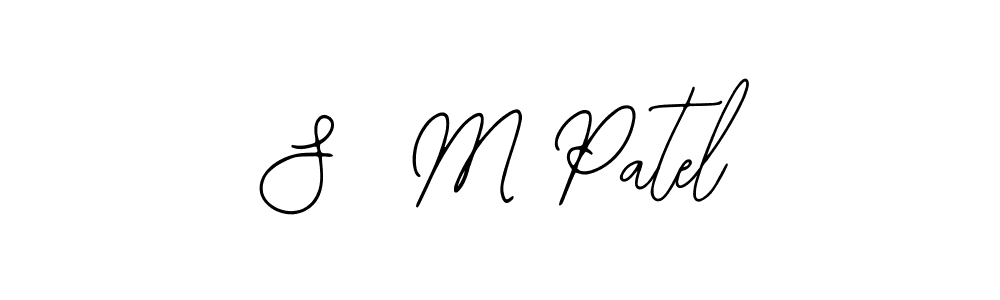 Design your own signature with our free online signature maker. With this signature software, you can create a handwritten (Bearetta-2O07w) signature for name S  M Patel. S  M Patel signature style 12 images and pictures png
