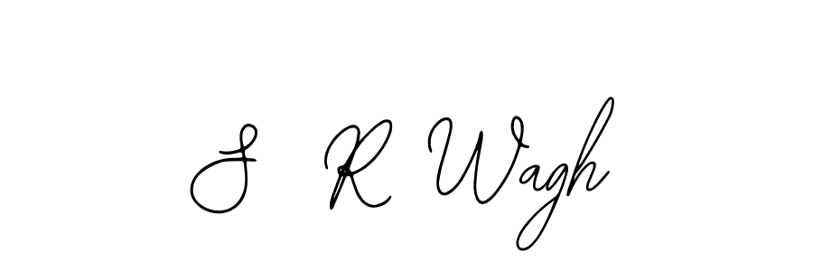 Design your own signature with our free online signature maker. With this signature software, you can create a handwritten (Bearetta-2O07w) signature for name S  R Wagh. S  R Wagh signature style 12 images and pictures png