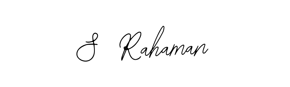 It looks lik you need a new signature style for name S  Rahaman. Design unique handwritten (Bearetta-2O07w) signature with our free signature maker in just a few clicks. S  Rahaman signature style 12 images and pictures png