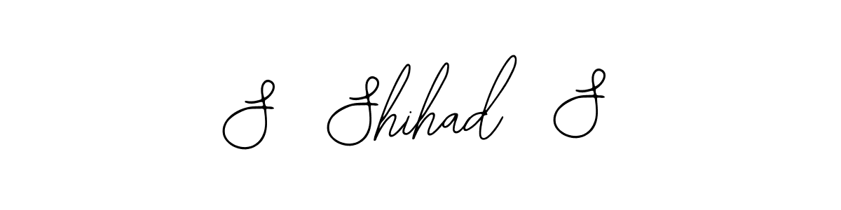 Also we have S  Shihad  S name is the best signature style. Create professional handwritten signature collection using Bearetta-2O07w autograph style. S  Shihad  S signature style 12 images and pictures png