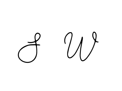 Also we have S  W name is the best signature style. Create professional handwritten signature collection using Bearetta-2O07w autograph style. S  W signature style 12 images and pictures png