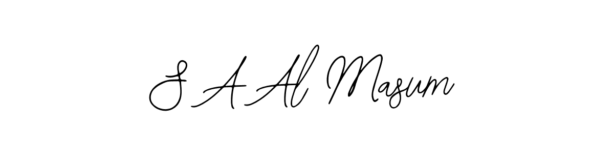 Also we have S A Al Masum name is the best signature style. Create professional handwritten signature collection using Bearetta-2O07w autograph style. S A Al Masum signature style 12 images and pictures png