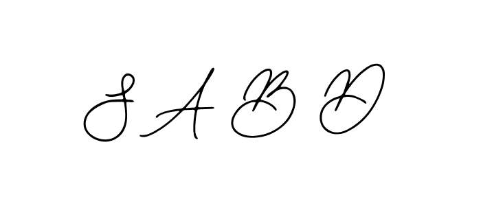 It looks lik you need a new signature style for name S A B D. Design unique handwritten (Bearetta-2O07w) signature with our free signature maker in just a few clicks. S A B D signature style 12 images and pictures png