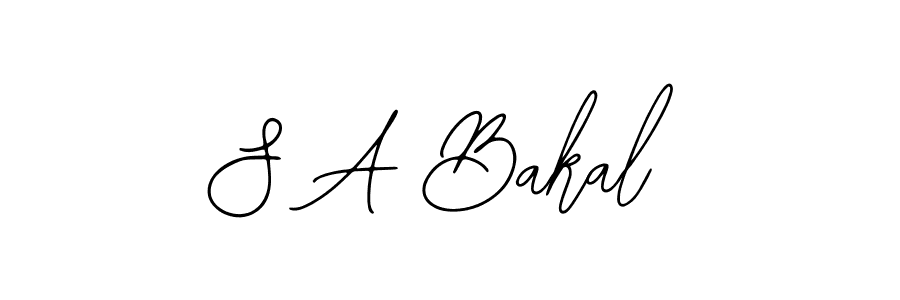 if you are searching for the best signature style for your name S A Bakal. so please give up your signature search. here we have designed multiple signature styles  using Bearetta-2O07w. S A Bakal signature style 12 images and pictures png