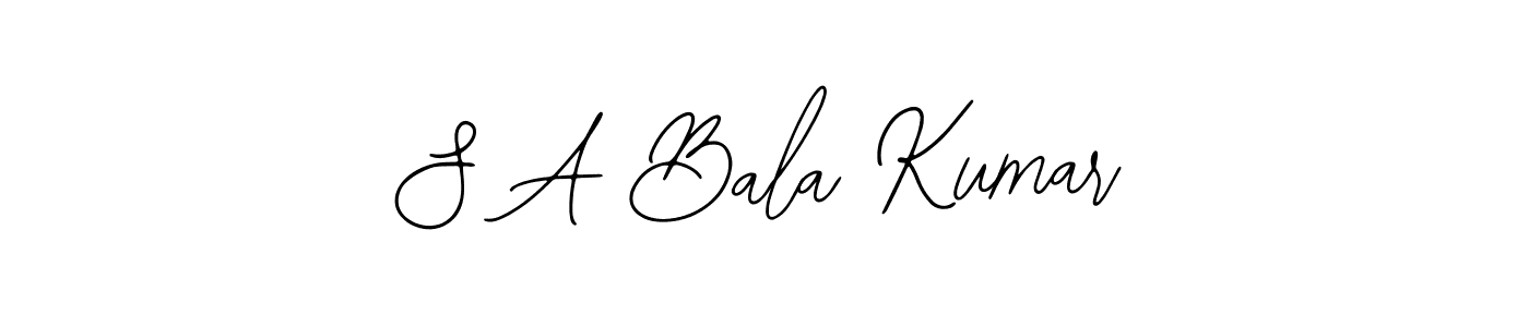 It looks lik you need a new signature style for name S A Bala Kumar. Design unique handwritten (Bearetta-2O07w) signature with our free signature maker in just a few clicks. S A Bala Kumar signature style 12 images and pictures png
