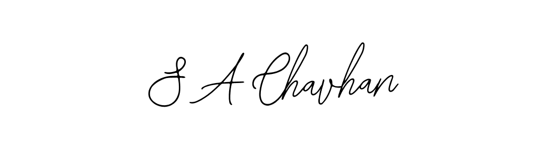 The best way (Bearetta-2O07w) to make a short signature is to pick only two or three words in your name. The name S A Chavhan include a total of six letters. For converting this name. S A Chavhan signature style 12 images and pictures png