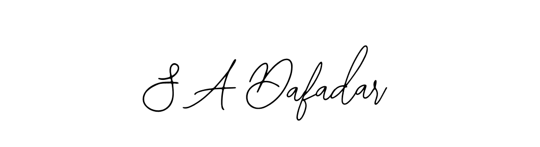 How to Draw S A Dafadar signature style? Bearetta-2O07w is a latest design signature styles for name S A Dafadar. S A Dafadar signature style 12 images and pictures png