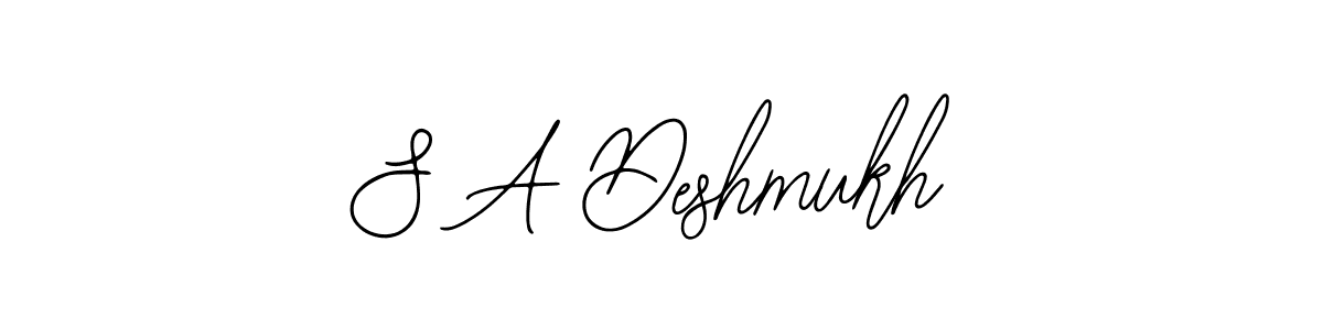 Make a beautiful signature design for name S A Deshmukh. Use this online signature maker to create a handwritten signature for free. S A Deshmukh signature style 12 images and pictures png