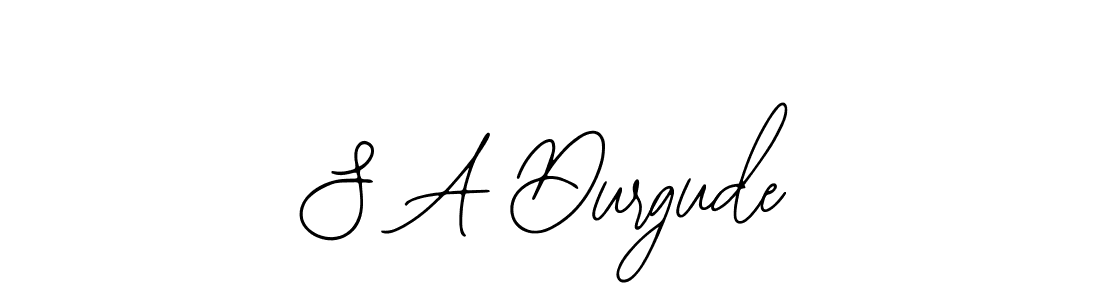 Design your own signature with our free online signature maker. With this signature software, you can create a handwritten (Bearetta-2O07w) signature for name S A Durgude. S A Durgude signature style 12 images and pictures png
