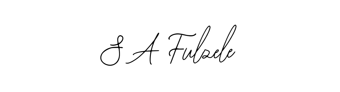 Bearetta-2O07w is a professional signature style that is perfect for those who want to add a touch of class to their signature. It is also a great choice for those who want to make their signature more unique. Get S A Fulzele name to fancy signature for free. S A Fulzele signature style 12 images and pictures png