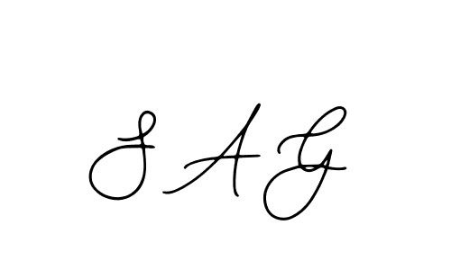 Design your own signature with our free online signature maker. With this signature software, you can create a handwritten (Bearetta-2O07w) signature for name S A G. S A G signature style 12 images and pictures png