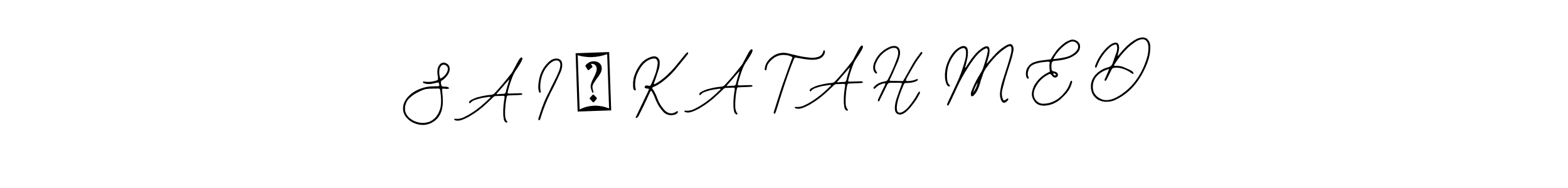 How to make S A I ™ K A T A H M E D name signature. Use Bearetta-2O07w style for creating short signs online. This is the latest handwritten sign. S A I ™ K A T A H M E D signature style 12 images and pictures png