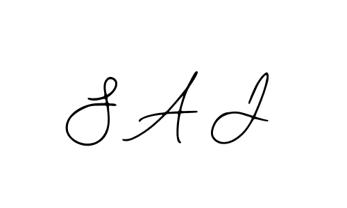 The best way (Bearetta-2O07w) to make a short signature is to pick only two or three words in your name. The name S A J include a total of six letters. For converting this name. S A J signature style 12 images and pictures png