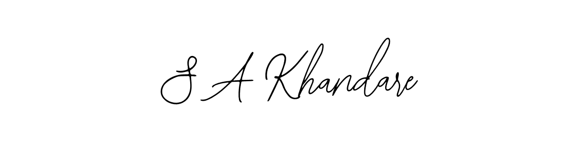 How to make S A Khandare signature? Bearetta-2O07w is a professional autograph style. Create handwritten signature for S A Khandare name. S A Khandare signature style 12 images and pictures png