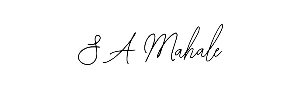 Use a signature maker to create a handwritten signature online. With this signature software, you can design (Bearetta-2O07w) your own signature for name S A Mahale. S A Mahale signature style 12 images and pictures png