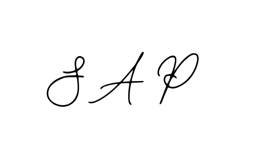Make a beautiful signature design for name S A P. With this signature (Bearetta-2O07w) style, you can create a handwritten signature for free. S A P signature style 12 images and pictures png