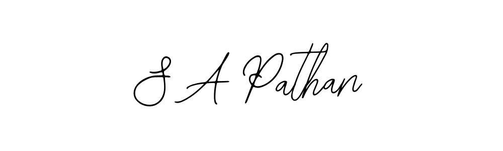 Use a signature maker to create a handwritten signature online. With this signature software, you can design (Bearetta-2O07w) your own signature for name S A Pathan. S A Pathan signature style 12 images and pictures png
